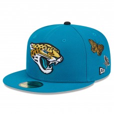 Бейсболка Jacksonville Jaguars New Era x Felt Teal 59FIFTY