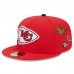 Бейсболка Kansas City Chiefs New Era x Felt Red 59FIFTY