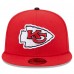 Бейсболка Kansas City Chiefs New Era x Felt Red 59FIFTY