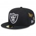 Бейсболка Las Vegas Raiders New Era x Felt Black 59FIFTY