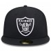 Бейсболка Las Vegas Raiders New Era x Felt Black 59FIFTY