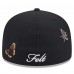Бейсболка Las Vegas Raiders New Era x Felt Black 59FIFTY