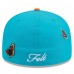 Бейсболка Miami Dolphins New Era x Felt Aqua 59FIFTY Fitted