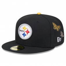 Бейсболка Pittsburgh Steelers New Era x Felt Black 59FIFTY