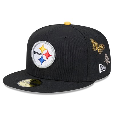 Бейсболка Pittsburgh Steelers New Era x Felt Black 59FIFTY