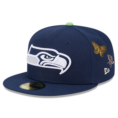Бейсболка Seattle Seahawks New Era x Felt College Navy 59FIFTY