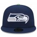 Бейсболка Seattle Seahawks New Era x Felt College Navy 59FIFTY