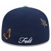 Бейсболка Seattle Seahawks New Era x Felt College Navy 59FIFTY