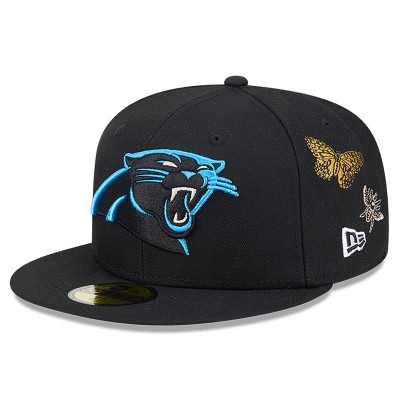Бейсболка Carolina Panthers New Era x Felt Black 59FIFTY