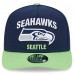 Бейсболка Seattle Seahawks New Era x Felt College Navy/Neon Green A-Frame 9FIFTY Snapback