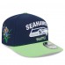 Бейсболка Seattle Seahawks New Era x Felt College Navy/Neon Green A-Frame 9FIFTY Snapback
