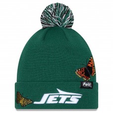 Шапка с помпоном New York Jets New Era x Felt Green Шапка с помпоном New York Jets New Era x Felt Green