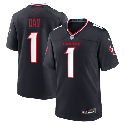 Игровая джерси Houston Texans Nike #1 Dad Game - Navy