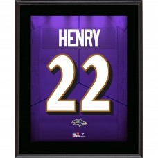 Derrick Henry Baltimore Ravens Fanatics Authentic 10.5 x 13 Jersey Number Sublimated Player Plaque