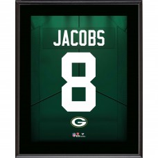 Josh Jacobs Green Bay Packers Fanatics Authentic 10.5 x 13 Jersey Number Sublimated Player Plaque