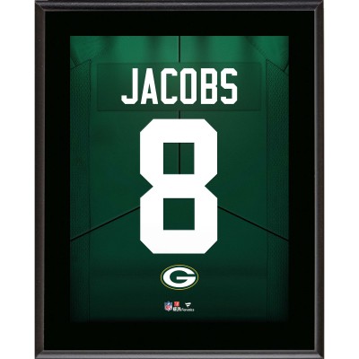 Josh Jacobs Green Bay Packers Fanatics Authentic 10.5 x 13 Jersey Number Sublimated Player Plaque