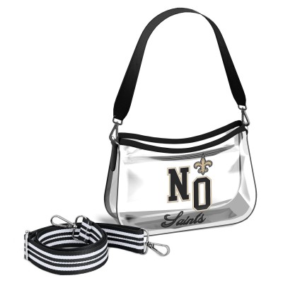 New Orleans Saints WEAR by Erin Andrews Clear Stadium Mini Purse