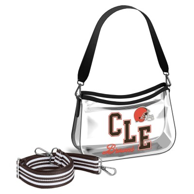 Cleveland Browns WEAR by Erin Andrews Clear Stadium Mini Purse