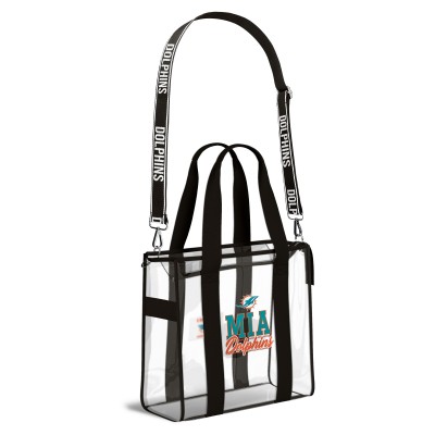 Miami Dolphins WEAR by Erin Andrews Stadium Tote Bag with Team Color Trim