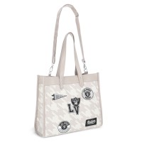 Las Vegas Raiders WEAR by Erin Andrews Patch Printed Tote Bag