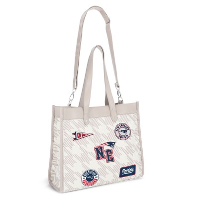 New England Patriots WEAR by Erin Andrews Patch Printed Tote Bag