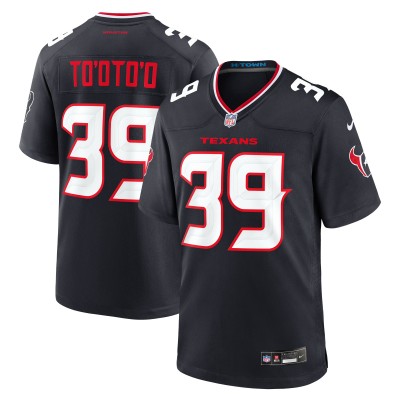 Игровая джерси Houston Texans Henry Tootoo Nike Navy Team Game