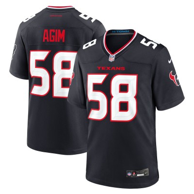 Игровая джерси McTelvin Agim Houston Texans Nike Team Game -  Navy