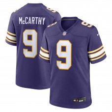 Игровая джерси J.J. McCarthy Minnesota Vikings Nike 2nd Alternate 2024 NFL Draft First Round Pick Player Game - Purple