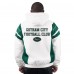 New York Jets Starter White Gotham City Half-Zip Hoodie Jacket New York Jets Starter White Gotham City Half-Zip Hoodie Jacket