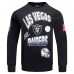 Las Vegas Raiders Pro Standard Black Turn It Up Drop Shoulder Pullover Sweatshirt