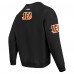 Cincinnati Bengals Pro Standard Black Turn It Up Drop Shoulder Pullover Sweatshirt