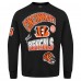Cincinnati Bengals Pro Standard Black Turn It Up Drop Shoulder Pullover Sweatshirt