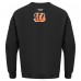 Cincinnati Bengals Pro Standard Black Turn It Up Drop Shoulder Pullover Sweatshirt