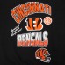 Cincinnati Bengals Pro Standard Black Turn It Up Drop Shoulder Pullover Sweatshirt