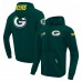 Толстовка на молнии Green Bay Packers Pro Standard Green Split Logo Double Knit