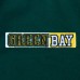 Толстовка на молнии Green Bay Packers Pro Standard Green Split Logo Double Knit