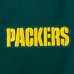 Толстовка на молнии Green Bay Packers Pro Standard Green Split Logo Double Knit