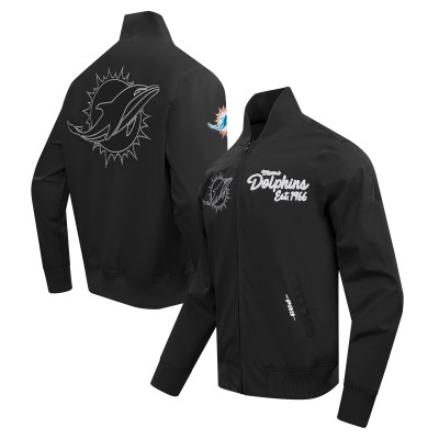Толстовка на молнии Miami Dolphins Pro Standard Black Paint The City Twill