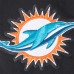 Толстовка на молнии Miami Dolphins Pro Standard Black Paint The City Twill