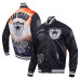 Las Vegas Raiders Pro Standard Black Sublimated Satin Full-Snap Jacket Las Vegas Raiders Pro Standard Black Sublimated Satin Full-Snap Jacket