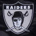 Las Vegas Raiders Pro Standard Black Sublimated Satin Full-Snap Jacket
