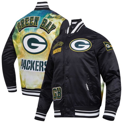 Куртка на кнопках Green Bay Packers Pro Standard Black Sublimated Satin