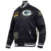 Куртка на кнопках Green Bay Packers Pro Standard Black Sublimated Satin