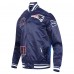 New England Patriots Pro Standard Navy Sublimated Satin Full-Snap Jacket
