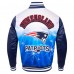 New England Patriots Pro Standard Navy Sublimated Satin Full-Snap Jacket