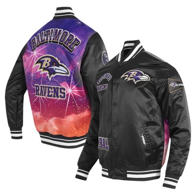Куртка на кнопках Baltimore Ravens Pro Standard Black Sublimated Satin