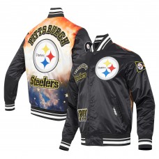 Куртка на кнопках Pittsburgh Steelers Pro Standard Sublimated Satin - Black