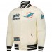 Куртка на кнопках Miami Dolphins Pro Standard Cream Sublimated Satin