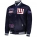 New York Giants Pro Standard Navy Sublimated Satin Full-Snap Jacket