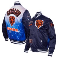 Куртка на кнопках Chicago Bears Pro Standard Navy Sublimated Satin